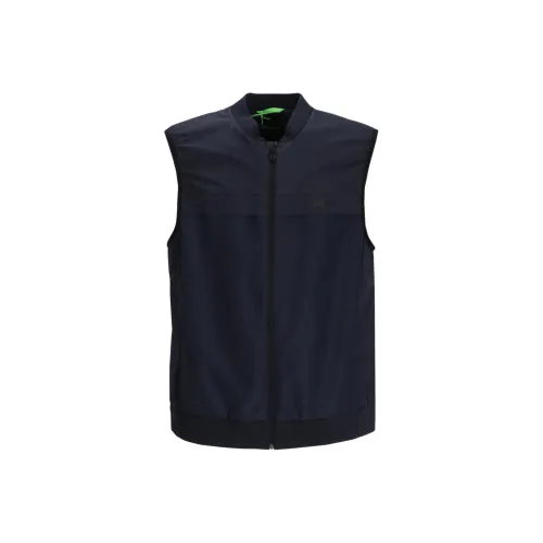 Hugo Boss Темно-синие мужские жилеты