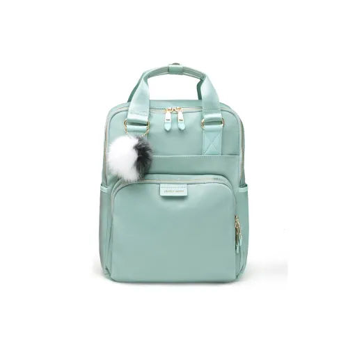 MIFFY Ткань Рюкзак Женские Зеленый Бургунди