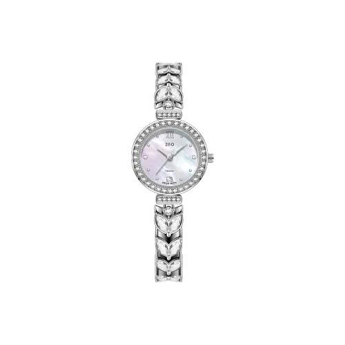 Hello Kitty Комплект браслетов русалочки Кварцевый механизм Сплав Ремешок Часы Женские часы Жемчужная раковина Циферблат часов