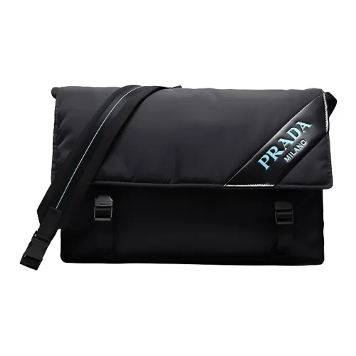 PRADA Ткань Плечевая Сумка Стандартная Унисекс Черная