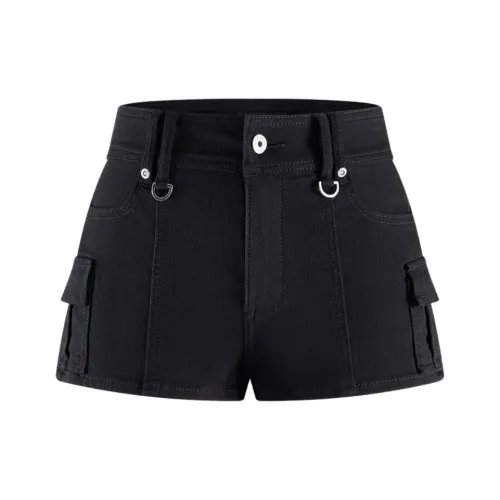 A21 Черные Женские Джинсовые Шорты