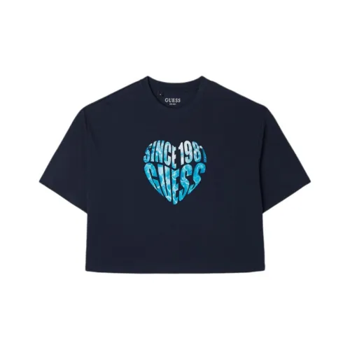 GUESS Морской синий Женские футболки