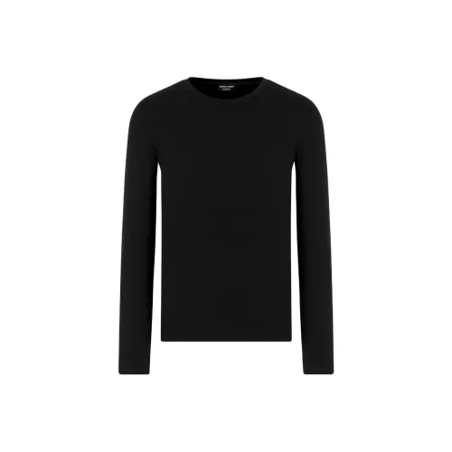 GIORGIO ARMANI Черные Мужские Свитера
