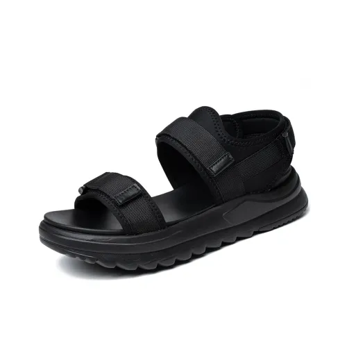 SENJIALUO Пляжные сандалии Мужские Черные