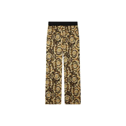 VERSACE Повседневные брюки Мужские Черный Золото