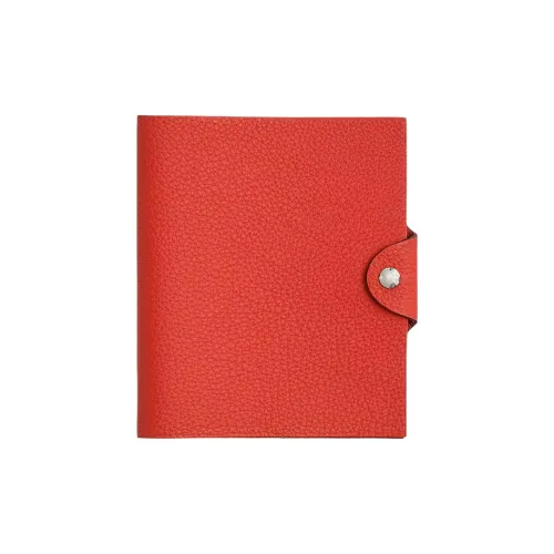 HERMES Ulysse Коровья кожа Togo Защитный чехол Унисекс Оранжевый