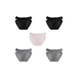 5 пар (Черный + Черный + Розовый + Серый + Серый)