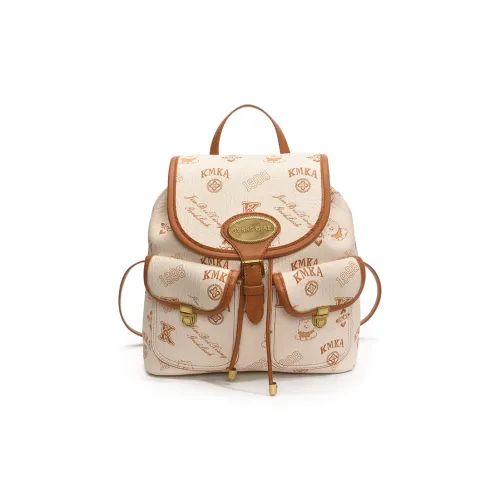 WXRX ПУ (полиуретан) Рюкзак Женский Белый Розовый Коричневый