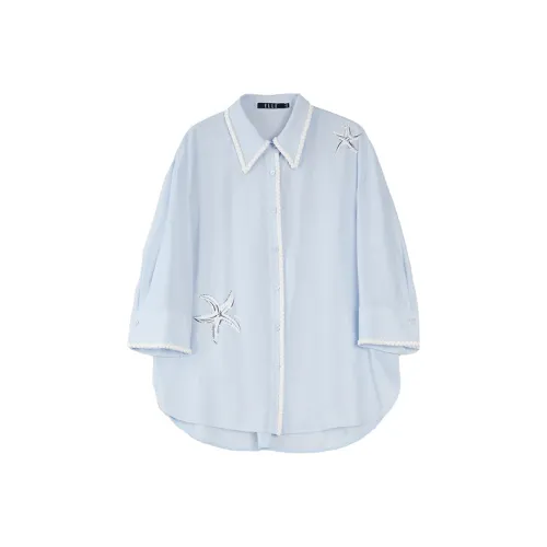 ELLE Синие Женские Рубашки