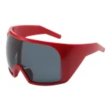 Красная оправа с серыми линзами