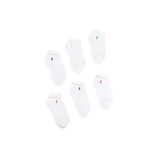 Polo Ralph Lauren SS22 Низкие носки для мужчин 6 пар белый