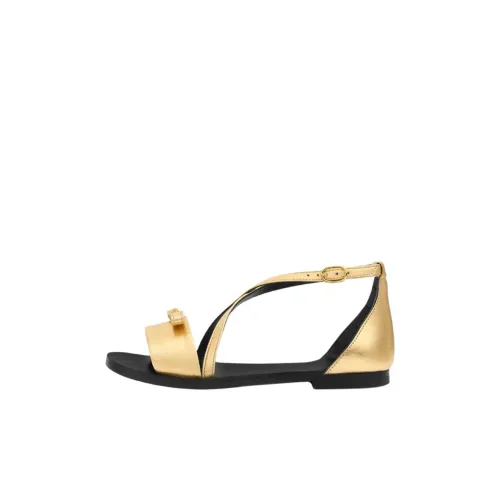 VERSACE Gianni Ribbon Van Vleet Low Топ Children's Sandals Gold Kids