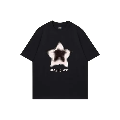 STAY UP LATE T-Shirt Унисекс Черный