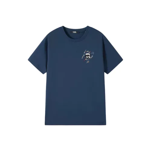 Karl Lagerfeld SS25 T Рубашка Мужская Темно-синяя