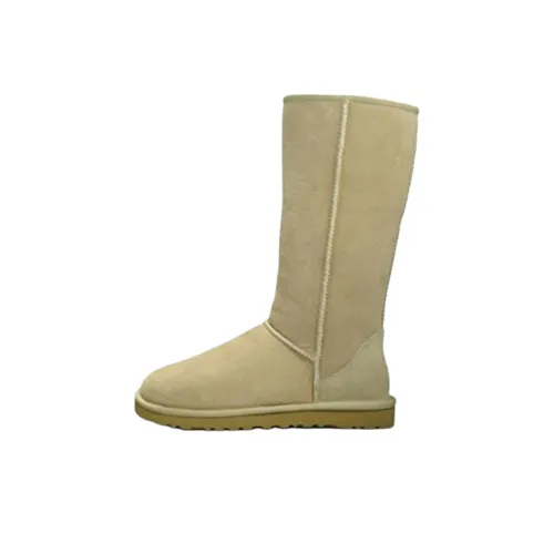 UGG Классический Высокий Песочный Колено High Сноубутсы Женские Бежевый