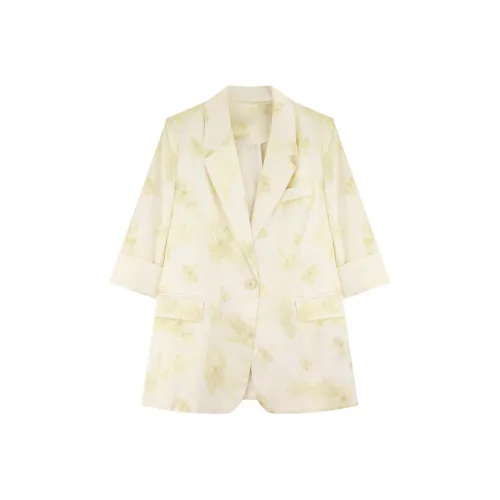 DianThia Желтые Женские Офисные Костюмы