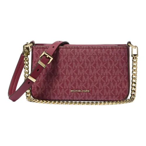 MICHAEL KORS Bryant Покрытый холст Клатч Сумка через плечо Маленькая женская темно-красный
