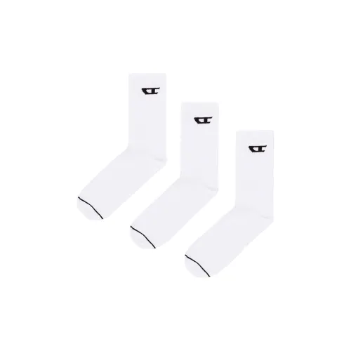 DIESEL High Socks Men's 3 Pack White DIESEL Высокие носки Мужские 3 упаковки Белый