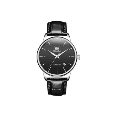 OLEVS Wisdom Series Механические Мужские Часы Черный Циферблат