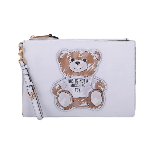 MOSCHINO Сумка через плечо из ПВХ клатч женский белый