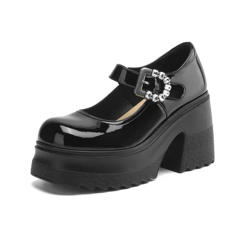 Daphne Грубый каблук Туфли Мэри Джейн Женские