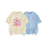 Экрю (Mw Любовь и Понимание) + Ледниково-синий (Mw Милый Розовый Медвежонок Логотип на Груди)