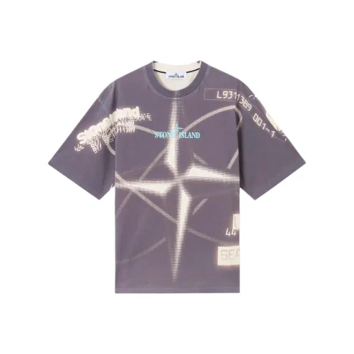 STONE ISLAND Рубашка Мужская Фиолетовая