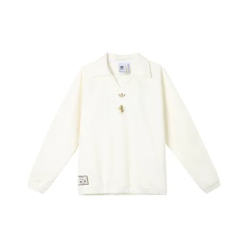 Adidas Originals SS25 Толстовка Мужской Нефритовый Белый