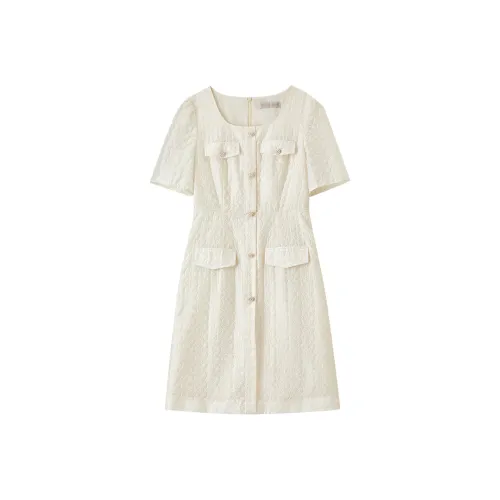 SENTUBILA Короткое платье с короткими рукавами женское