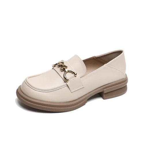 WEISHIBANGWEI Лоферы 5CM Женские Абрикос