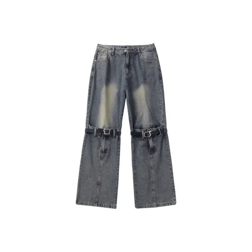 YOUSEKOO Синие Унисекс Джинсы