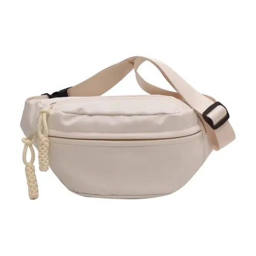 Boniu Холст Чехол для телефона Сумка через плечо Sling Сумка Сумка на плечо Бананка Женская Экрю