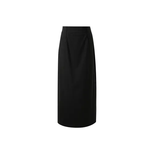 3COLOUR Классический черный Женские Повседневные длинные юбки