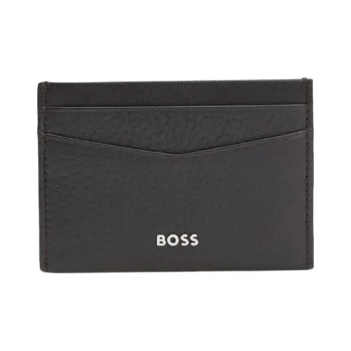 Hugo Boss Кожа Держатель для карт Мужской Темно-коричневый