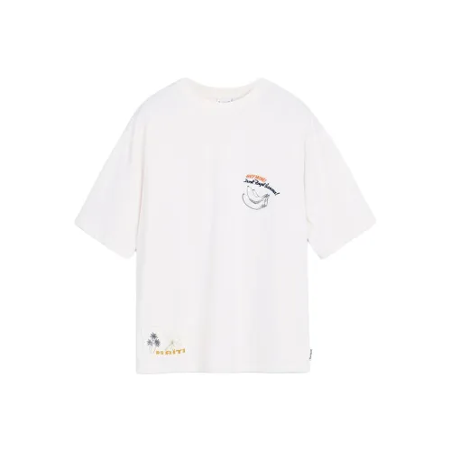 Desigual Экрю Мужские T-рубашки