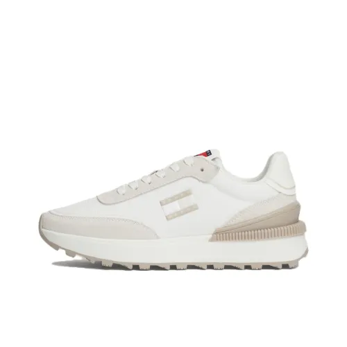 Tommy Hilfiger TRAINERS Беговые кроссовки Низкий Топ Белый Серый Женские
