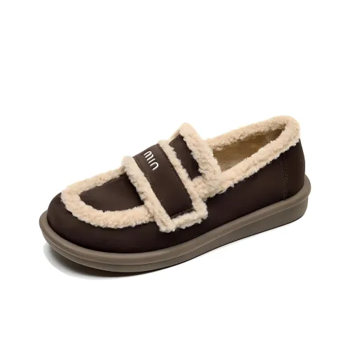 WEISHIBANGWEI Лоферы Женские Кофе