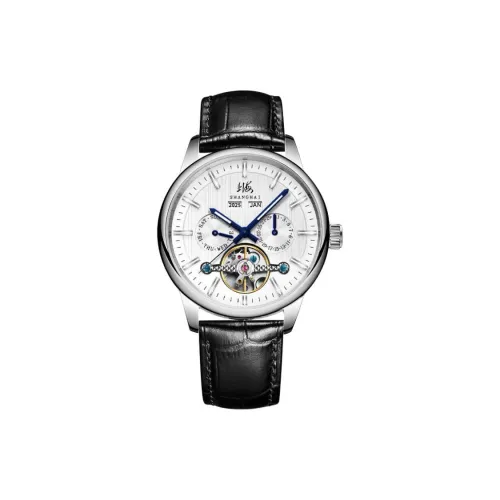 Шанхай Автоматический Механический Механизм Мужские Часы National Watch 40,5 мм Белый