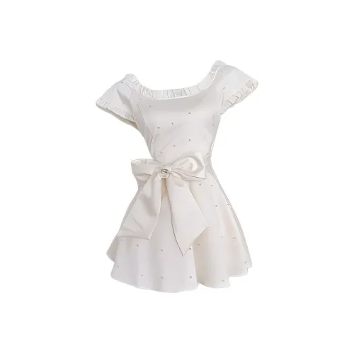 MA JOURNEE Короткое платье с короткими рукавами женское