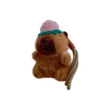 Капибара Розовая Соломенная Шляпа