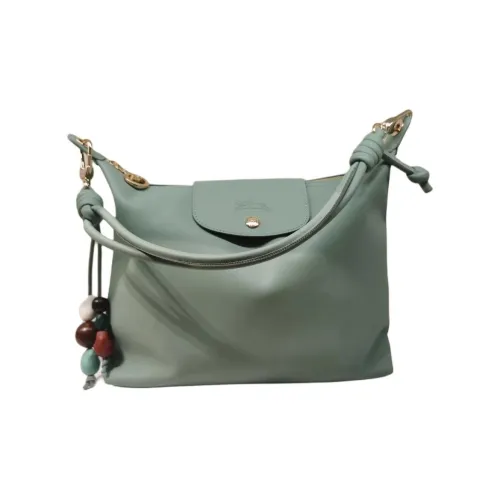 LONGCHAMP Le Pliage Xtra Коровья кожа Сумка через плечо средний размер женский мятно-синий