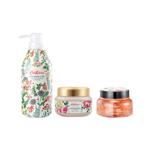 Cath Kidston Шампунь Гель Маска для лица Скраб Наборы для ухода Soothing Skin Преимущества 450 мл + 240 г + 120 г