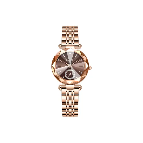 Labaoli Кварцевый механизм ремешок из нержавеющей стали женские часы золотой циферблат