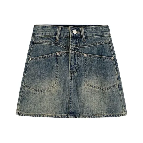YEARNED Джинсовые короткие юбки Женские
