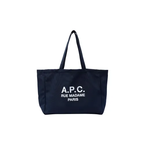 A.P.C. Joint Paragraph Полиэстер Тоут Сумка Сумка для покупок Сумка Сумка через плечо Женская Синяя