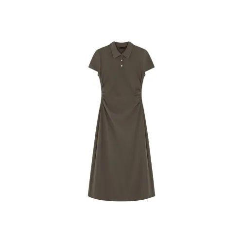 IHIMI Короткий рукав Платье Женское