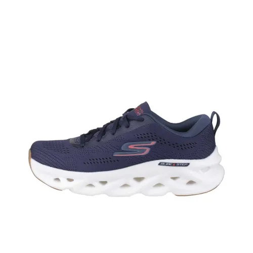 Skechers GO RUN SWIRL TECH Низкие Беговые Кроссовки Мужские Морской Синий