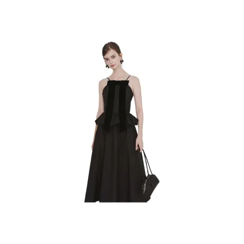 AIVEI Черные Женские Слиплатья