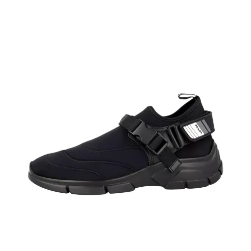 PRADA Polarius Low Топ Повседневная обувь Мужская Черная