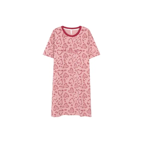 OXO OVERLOAD Розовое платье с сердцем [с вкладышами] Женская ночная сорочка